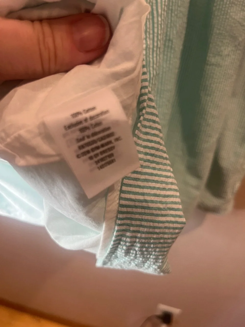 Gymboree Girl’s Green white Seersucker Cotton Dress Size 12